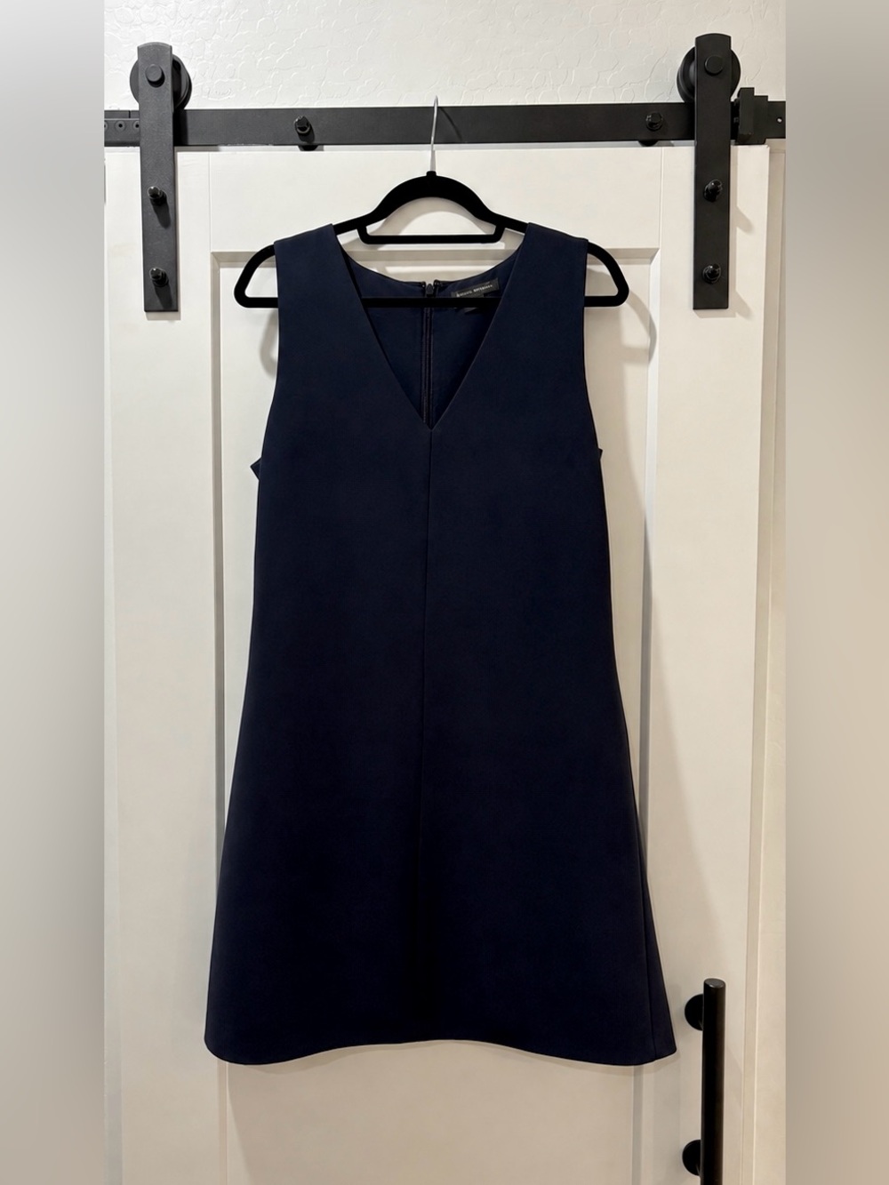 Banana Republic Navy Sleeveless V-Neck Shift Dress